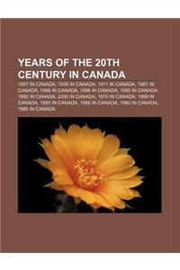 Years of the 20th Century in Canada