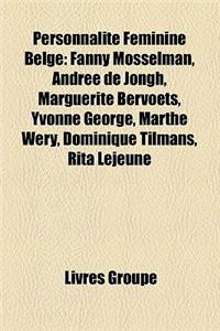 Personnalite Feminine Belge