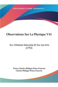 Observations Sur La Physique V41