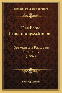 Echte Ermahnungsschreiben