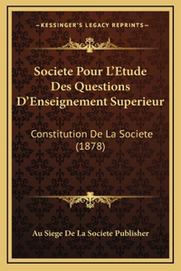 Societe Pour L'Etude Des Questions D'Enseignement Superieur