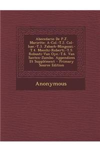 Abecedario de P.J. Mariette: A-Col.-T.2. Col-Isac.-T.3. Jabach-Mingozzi.-T.4. Mocchi-Roberti.-T.5. Robusti-Van Oye.-T.6. Van Santen-Zumbo. Appendic
