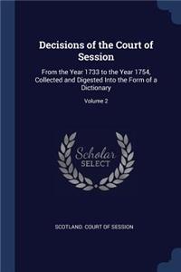 Decisions of the Court of Session