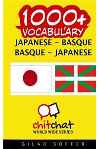 1000+ Japanese - Basque Basque - Japanese Vocabulary
