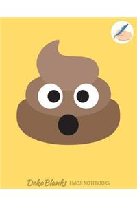 Poop Emoji Notebook by Deko Blanks