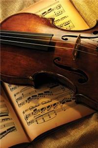 Violin and Music Notebook