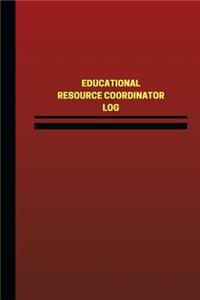 Educational Resource Coordinator Log (Logbook, Journal - 124 pages, 6 x 9 inches
