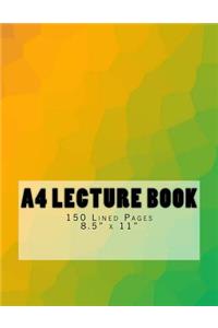 A4 Lecture Book 150 Lined Pages 8.5