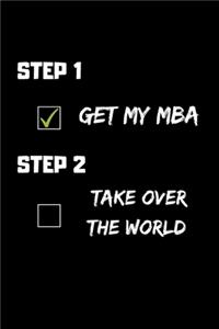 Step 1 Get My MBA Step 2 Take Over The World