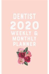 dentist 2020 Monthly Weekly Planner dentist Occupation Planner A beautiful