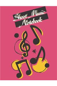 Blank Sheet Music Notebook