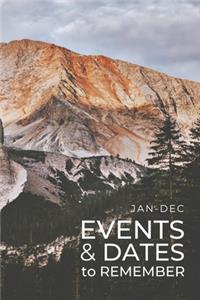 JAN-DEC Events & Dates to Remember