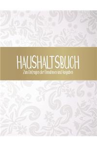 Haushaltsbuch zum Eintragen der Einnahmen und Ausgaben