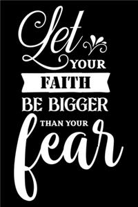Let your faith be bigger than your fear