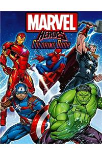 Marvel Heroes Coloring Book: JUMBO Coloring Book For Toddlers And Kids, With 49 High-Quality Illustrations