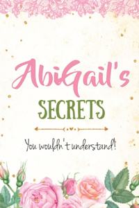 Abigail's Secrets personalized name notebook for girls and women