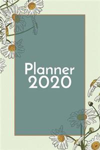 Planner 2020: Semainier/Hebdomadaire, Mensuel et Calendrier pour 12 mois journalier A5 I Planificateur annuel et Agenda de Poche pour organiser et noter 2020 pour