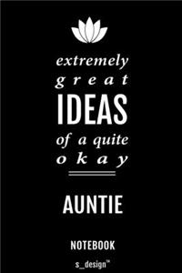 Notebook for Aunties / Auntie