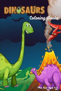 Dinosaurs Coloring Books For Kids Ages 4-8