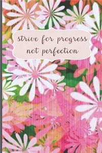 Strive For Progress Not Perfection