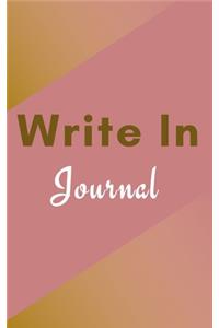 Write In Journal (Pastel Brown Abstract Cover Art)