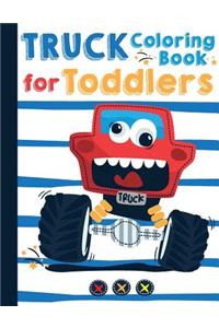 Truck Coloring Book for Toddlers