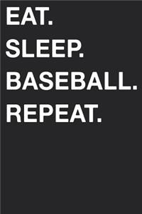 Eat Sleep Baseball Repeat