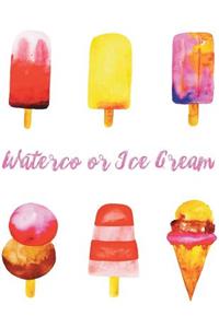 Watercolor ice cream