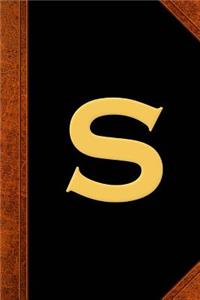 Monogram S Personalized 2019 Daily Planner Monogram S Vintage Style 384 Pages