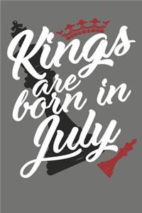 Kings Are Born in July - Birthday Month Journals