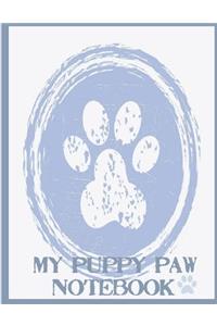 My Puppy Paw Notebook