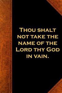 Religious Journal 2nd Commandment Vintage Style Traditional