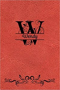 Split Letter Personalized Name Journal - Wendy