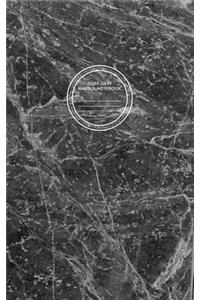 Dark Gray Marble Notebook