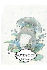 6: Notebook Journal Totoro: Pocket Notebook Journal Diary, 120 Pages, 8.5 X 11 (Dot-grid,graph,lined,blank Notebook Journal)