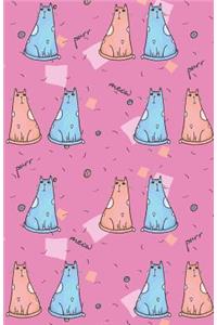 Journal Notebook For Cat Lovers Purr Meow