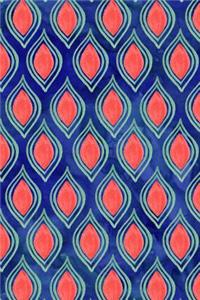 Journal Notebook Abstract Watercolor Pattern 1