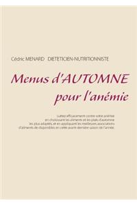 Menus d'automne pour l'anémie