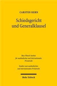 Schiedsgericht Und Generalklausel