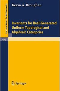Invariants for Real-Generated Uniform Topological and Algebraic Categories