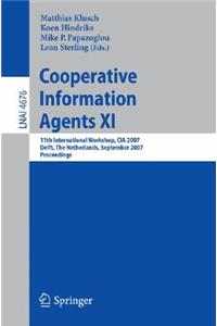 Cooperative Information Agents XI