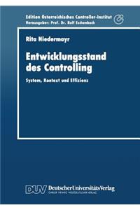 Entwicklungsstand Des Controlling