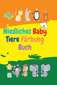 Niedliches Baby Tiere Färbung Buch
