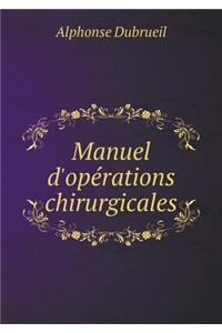 Manuel d'Opérations Chirurgicales