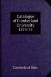 Catalogue of Cumberland University