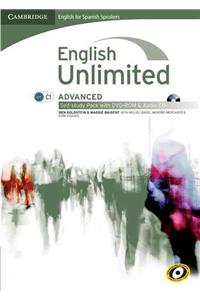 English Unlimited for Spanish Speakers Advanced Self-study Pack (workbook with DVD-ROM and Audio CD)