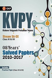 KVPY 2018 Stream SA & SX (Class XI & XII) 08 YearsSolved Papers 2010 - 2017