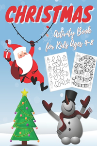 Christmas Activity Book for Kids Ages 4-8