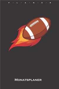Brennender Football Monatsplaner