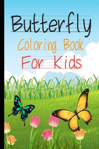 Butterfly Coloring Book For KIds: A Fun Kid Workbook Game For Learning, Moths Coloring, Dot to Dot, Mazes, Word Search and More, Butterfly Coloring Book For Boys and Girls